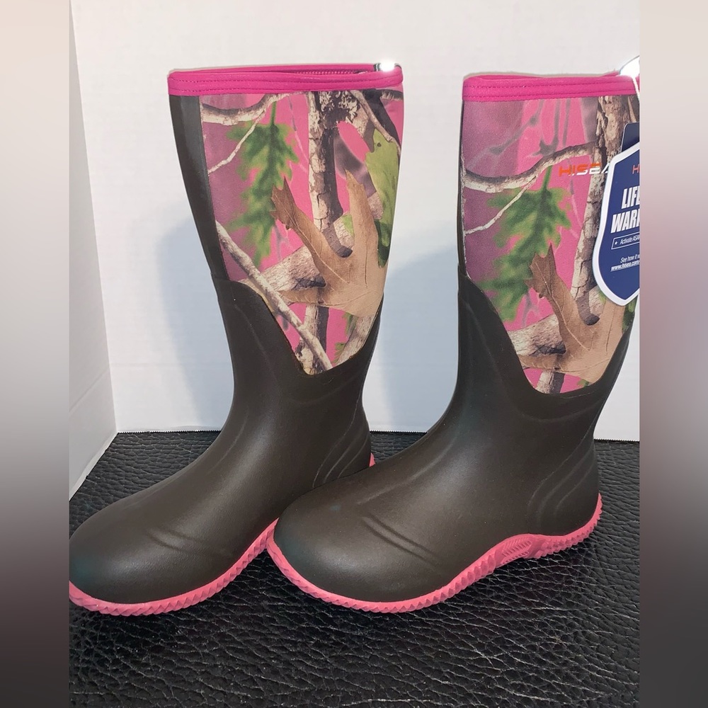 Pink camp woman’s waterproof winter boot